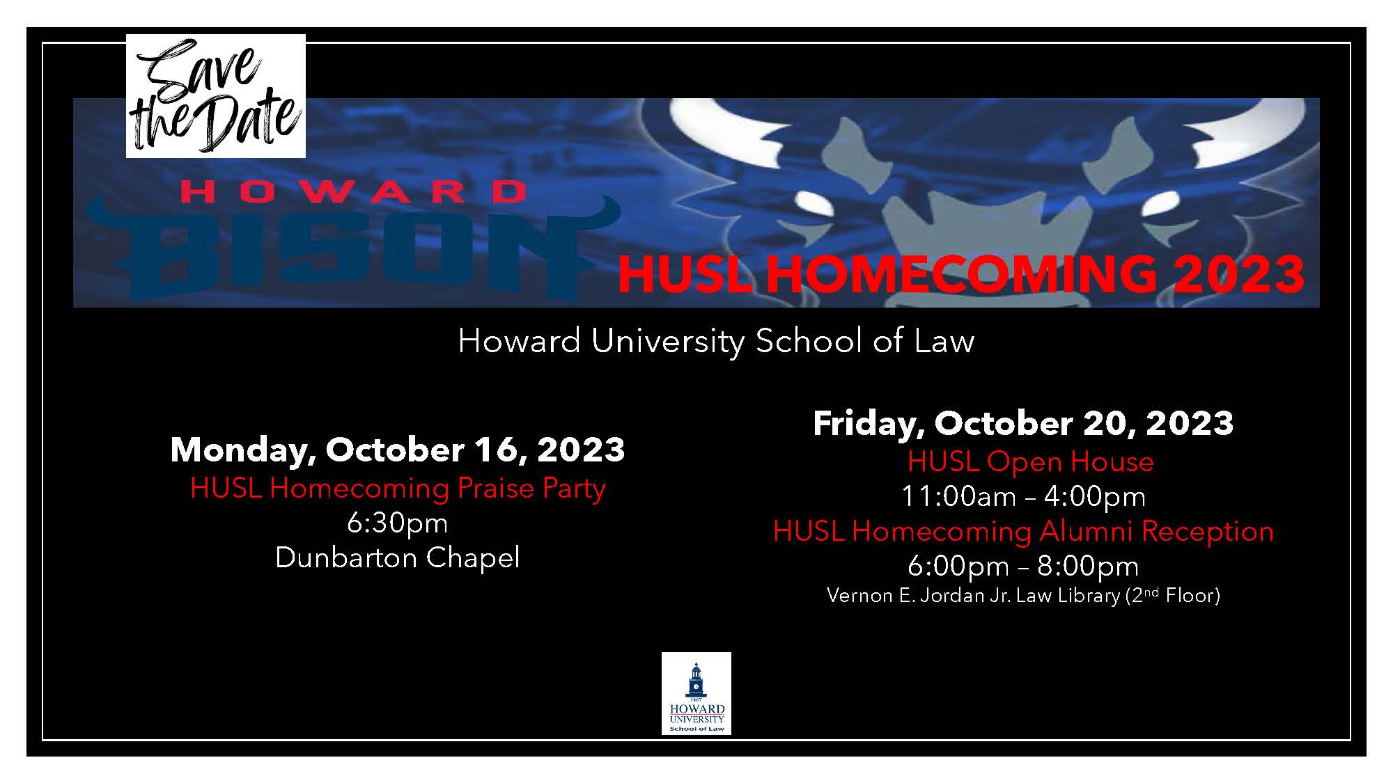 2023 HUSL Open House and Alumni Reception Howard